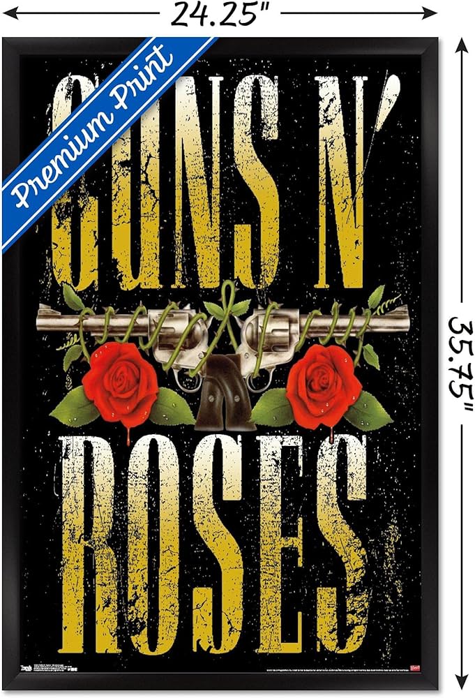 Amazon.co.jp: トレンド国際Guns N ' roses-stackedロゴフレーム